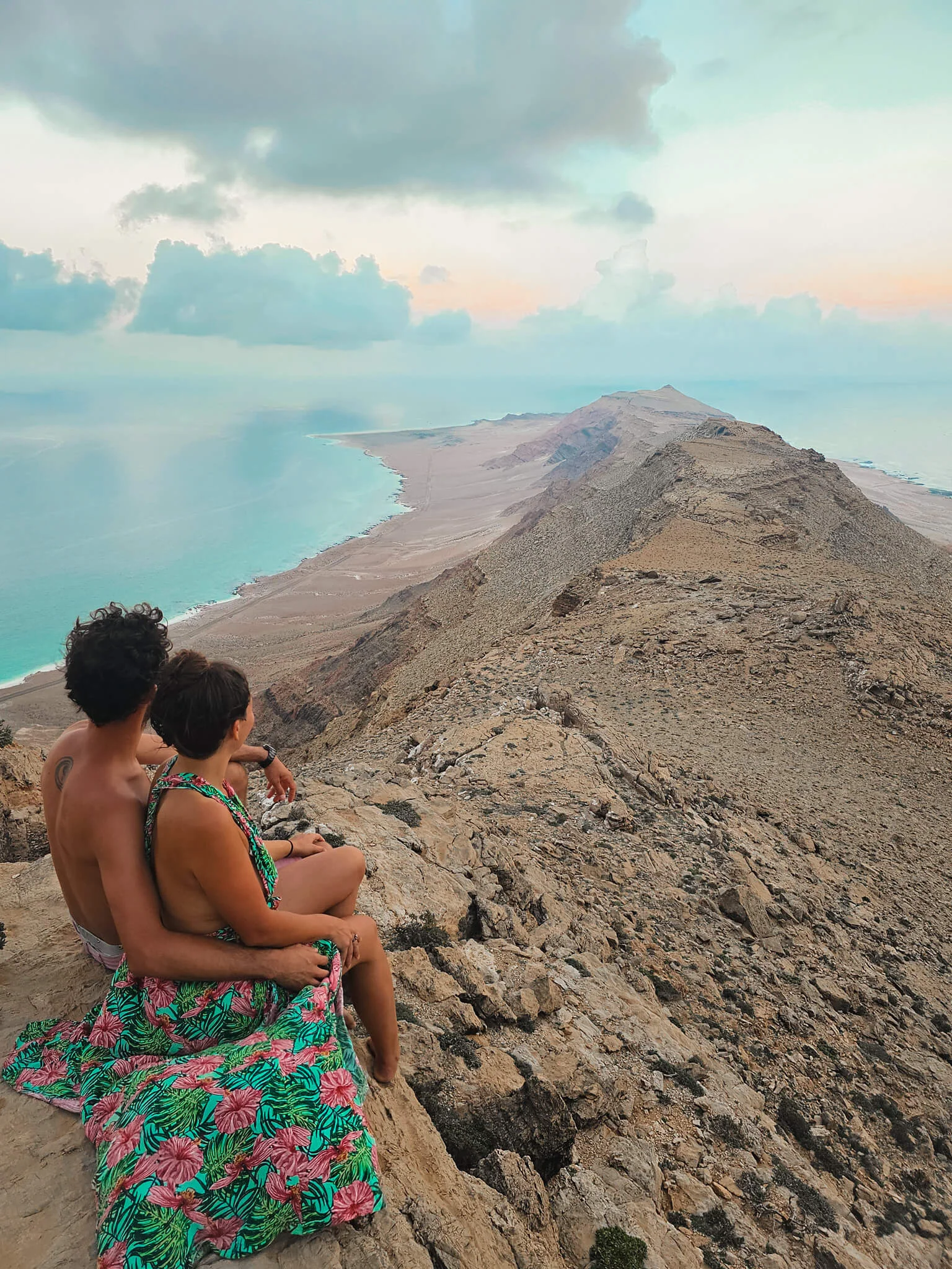 Travel couple in Socotra